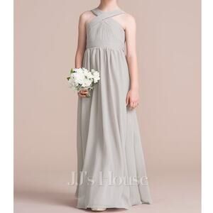 JJ´s House Girl A-line V-Neck Floor-Length Chiffon Wedding Flower Dress 10